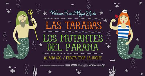 ¡Viernes regalero! 🎁 Sorteamos un par de entradas para <a href="/LasTaradasMusic/">Las Taradas</a> y <a href="/mutantes_parana/">Los Mutantes del Parana</a> esta noche ✨ Follow, RT y ya estás participando🎉