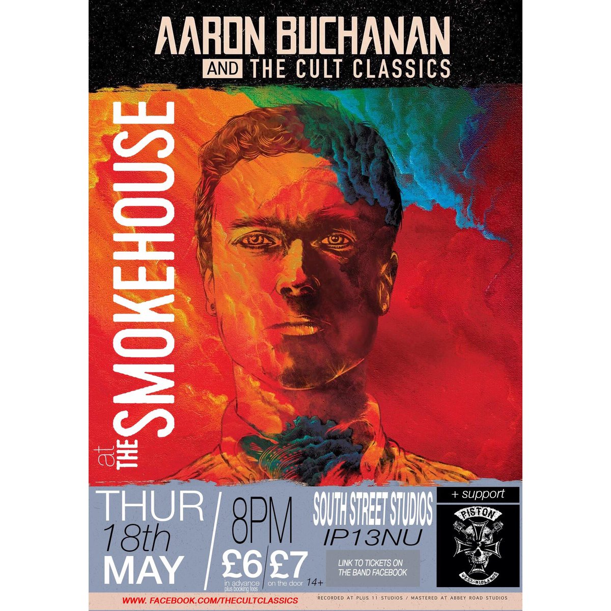 May 18th! Do not forget we are joining <a href="/aaron_buchanan/">Aaron Buchanan</a> for a show in #Ipswich at #TheSmokehouse ⚡️ Cranked amps and searing vocals!