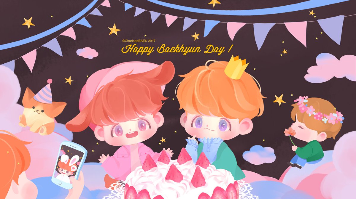 Charlotte_BAEK's tweet photo. #HappyBaekhyunDay #백현아생일축하해 💘💘💘 https://t.co/HYZIZNCp1k