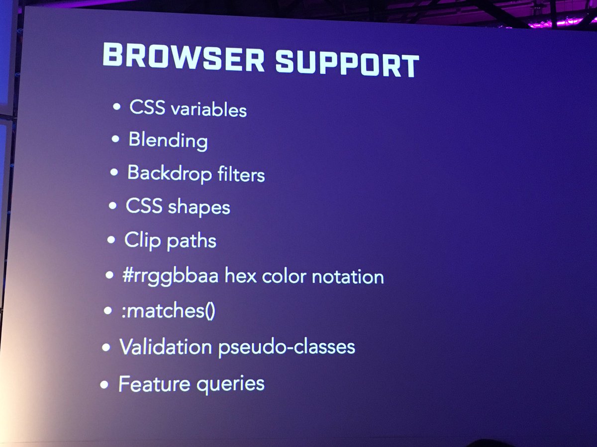 b_atish's tweet photo. Lots of home homework and tools to check during the #futureOfCSS talk by @guilh #CSSconfEU 🙌🏻 https://t.co/dfIzTMgCNQ