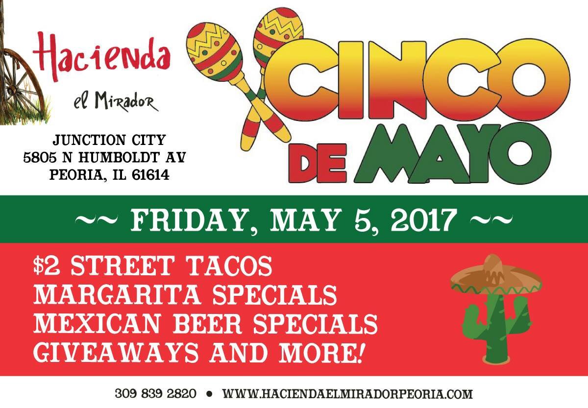 Happy Cinco De Mayo! It's going to be a beautful day so come help us celebrate 🎉