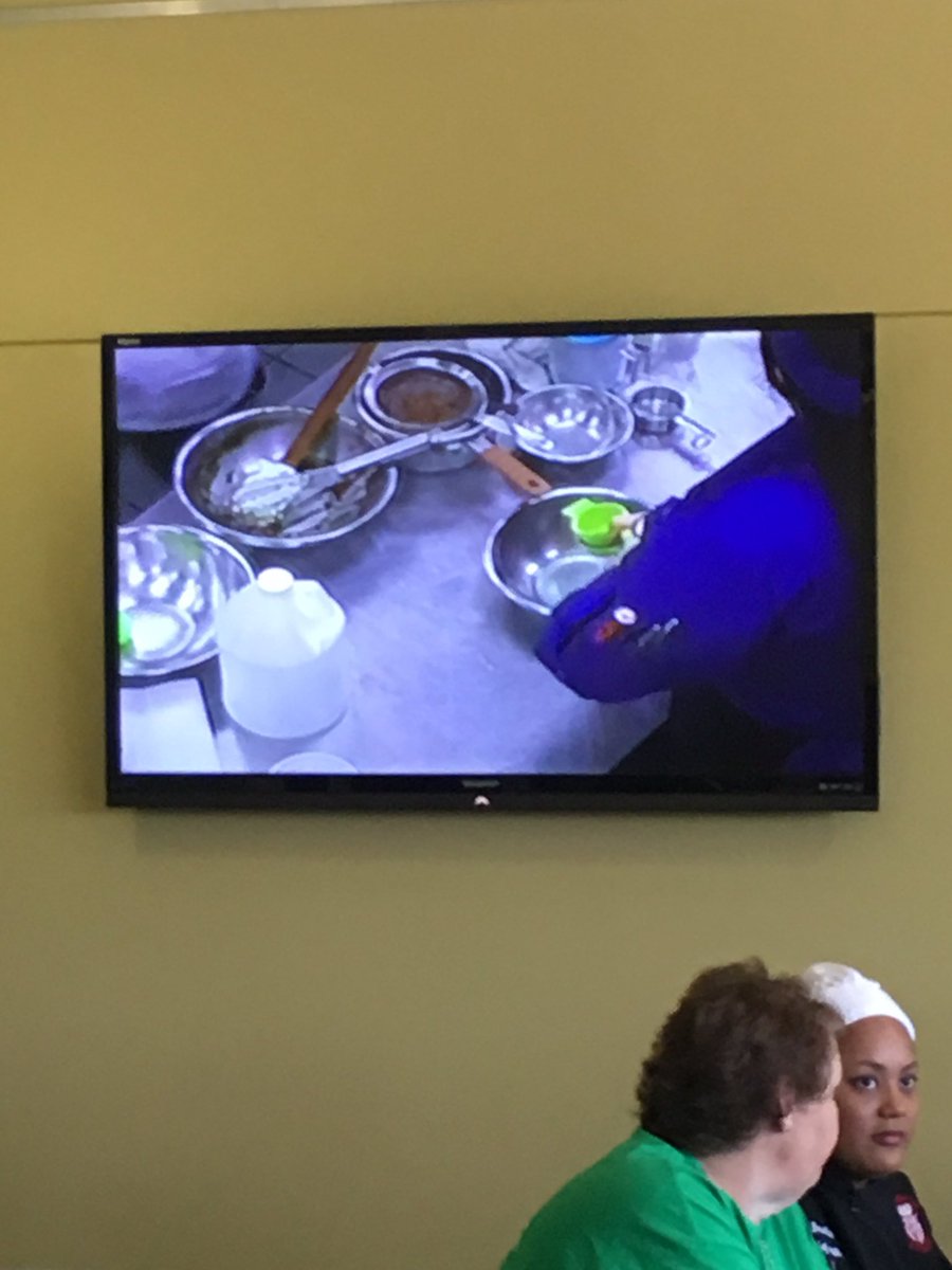 Ms_Strubell's tweet photo. My culinary kids competing at Grayson College!!! @kaiiii02 @Madison_Reno14 @monica_rubio11 @VAHSpanther https://t.co/17nZgZr4q5