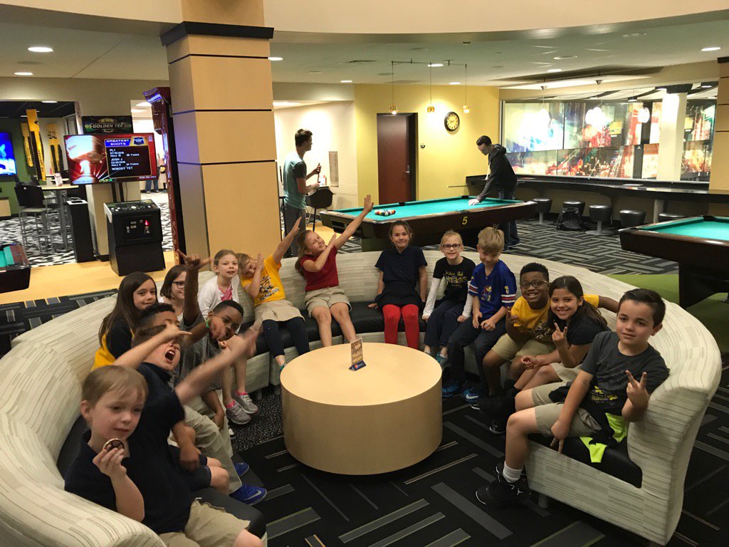 How do we start off a Friday morning? Giving campus tours to incredibly energetic 2nd graders from Isely Elementary!