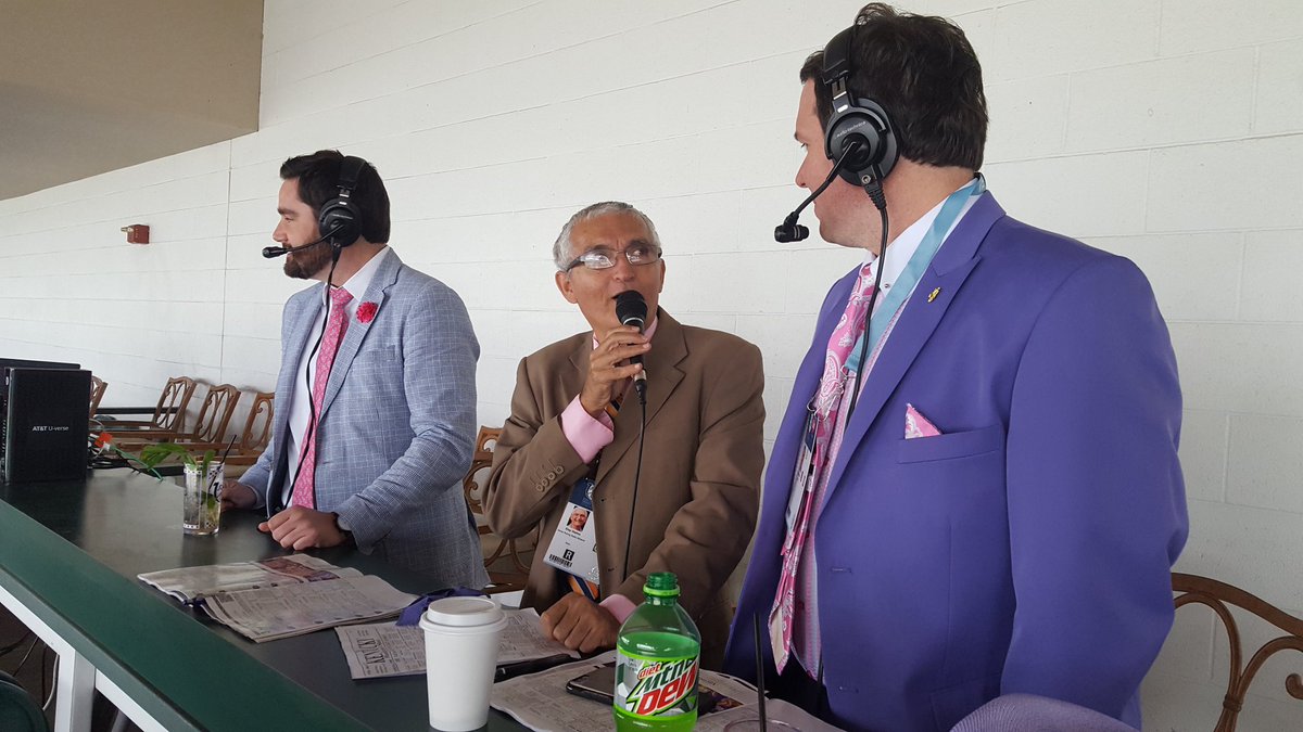 ryanlemond's tweet photo. Eloy calling this race with @KySportsRadio and @DrewFranklinKSR at @ChurchillDowns https://t.co/NnXkc8SbYp