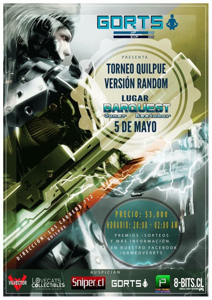 Players_Arena's tweet photo. Hoy! #GORTS en @BarQuestGamer 20 hrs! No se queden fuera #Gamer #GamerChile #GamerVRegion #Quilpue #TorneoGamer https://t.co/r75gAKqcj8