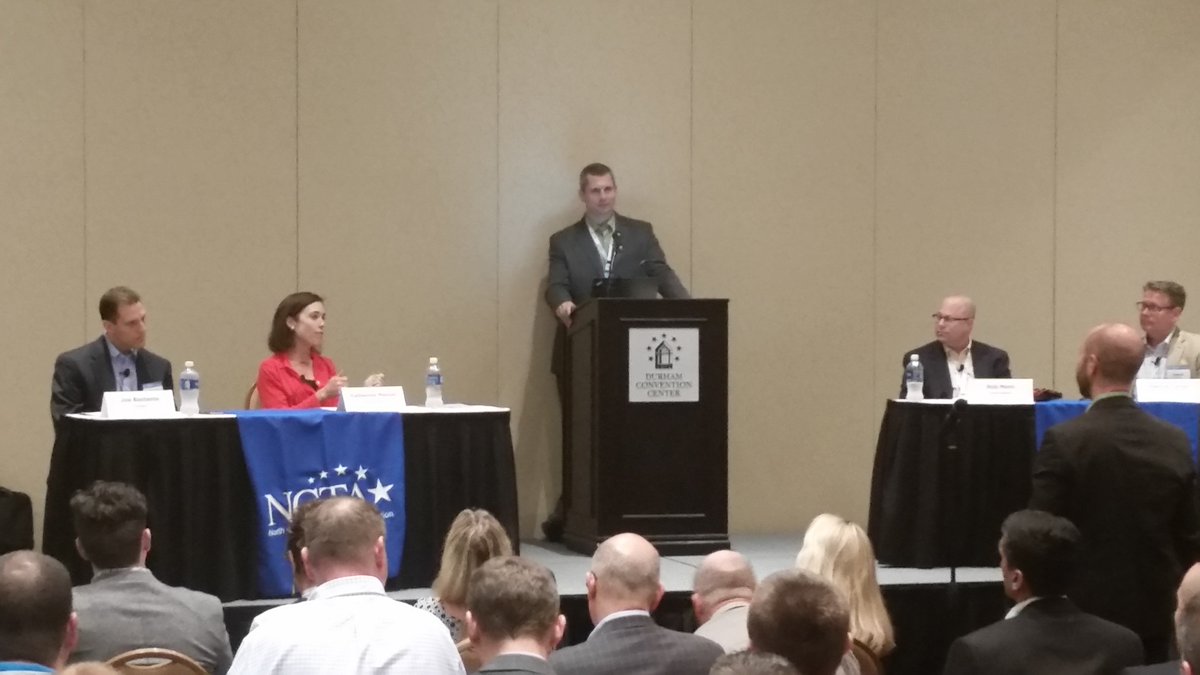 Marc Montoro leads Driving Innovation panel discussion at today's NCTA #StateofTech session in Durham.