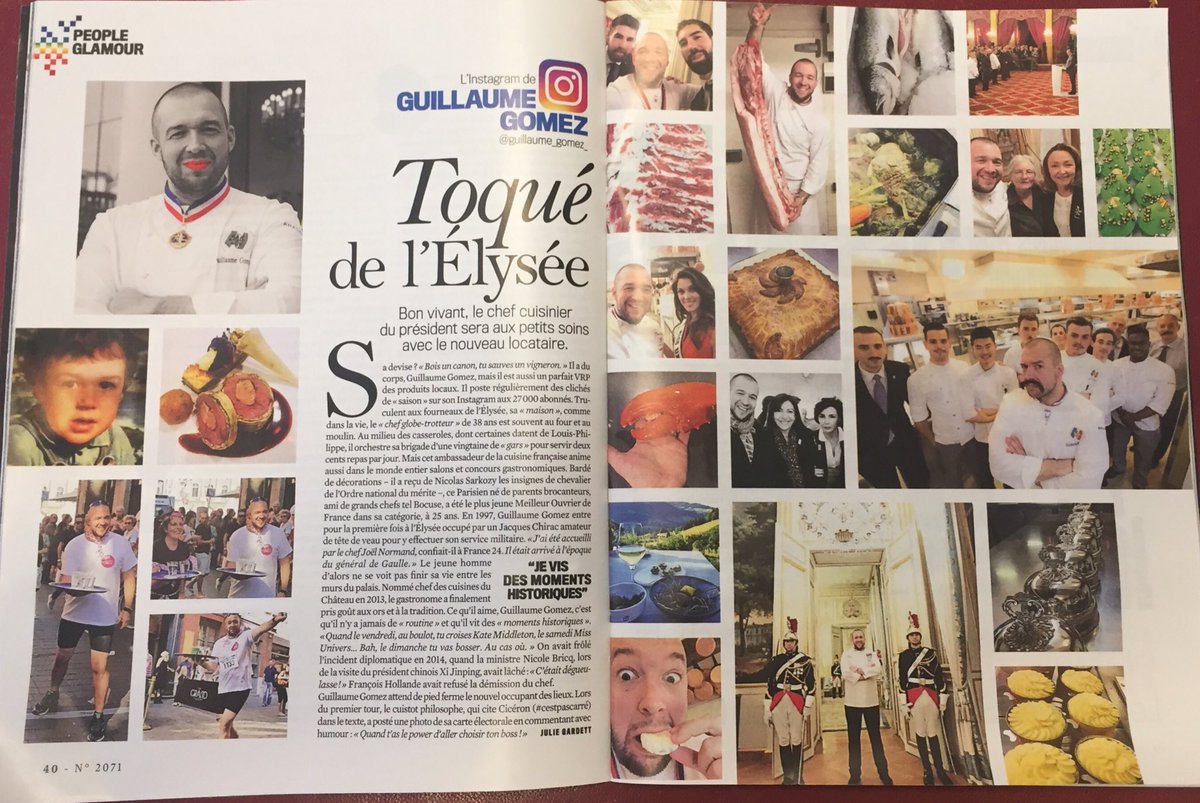 ggomez_chef's tweet photo. Merci Vsd et merci Julie Gardett @VSDmag @Elysee @Elysee_Com https://t.co/icNvNUZQHc