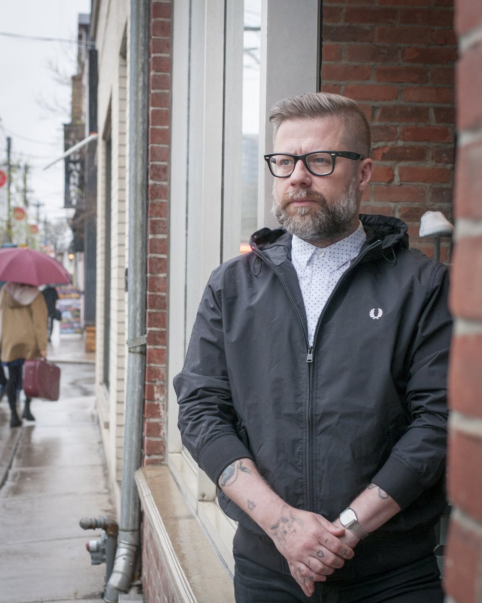 FPTO's tweet photo. Bobby is sporting the Hooded Brentham Jacket in Black.
#FPTO #FredPerry #Toronto #WQW https://t.co/vF1TsoSlbO