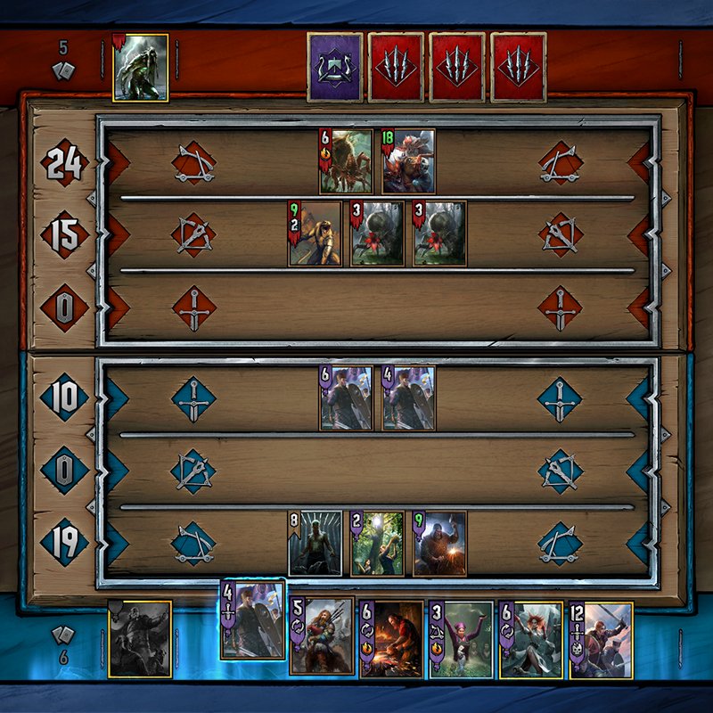 PlayGwent's tweet image. #PuzzleFriday
Round2 (Round 1 was won by Monsters)
What&apos;s your next move and why?