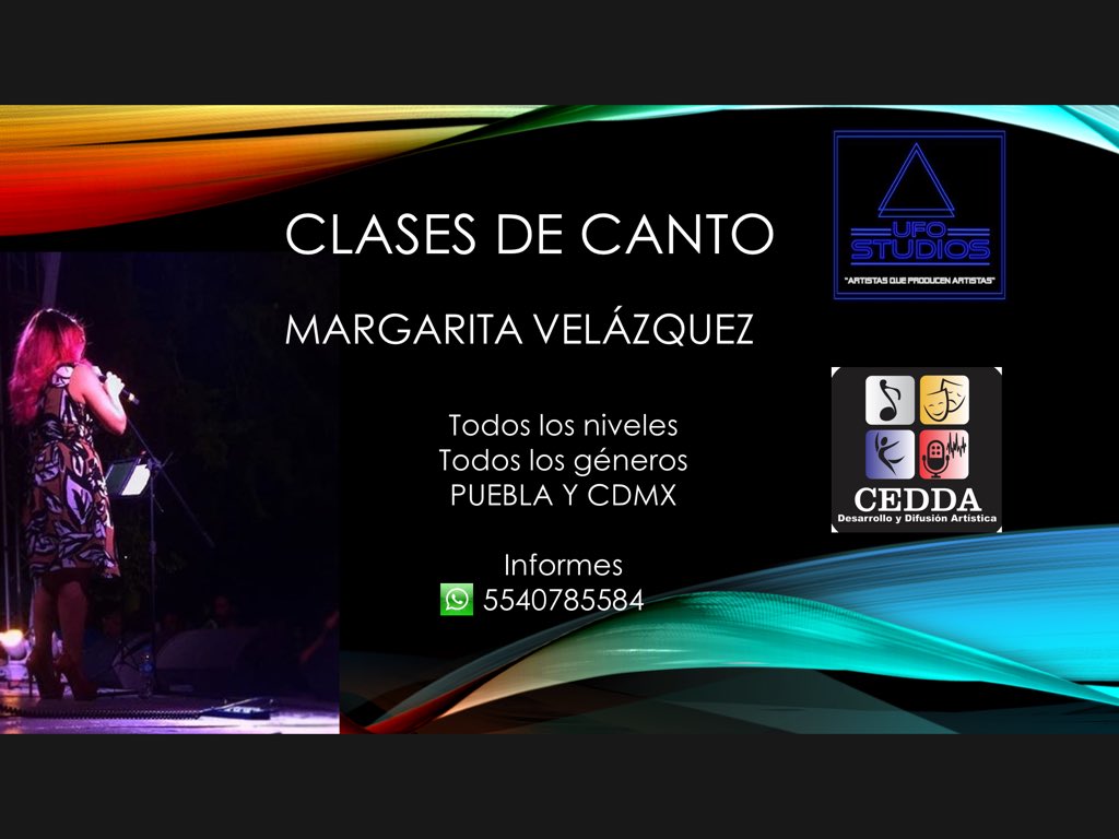 maggie_nocedal's tweet photo. Abrimos horarios para clases de canto, todos los niveles Puebla y CDMX #ufostudiosmx #CEDDA #todosacantar https://t.co/SHNVIYL7WE