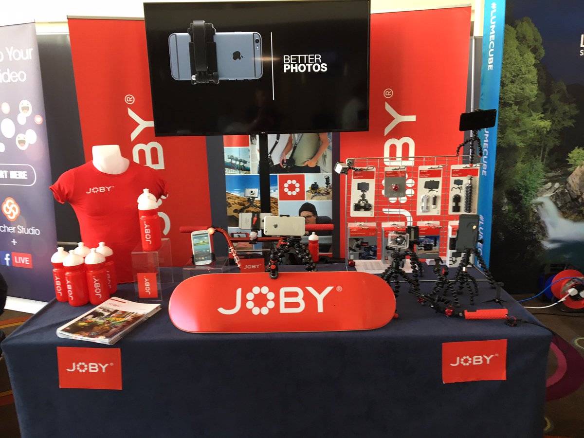 Check out the <a href="/jobyinc/">JOBY, Inc.</a> stand <a href="/MojoConIRL/">Mojocon</a> #mojocon - great new product lines added to the range