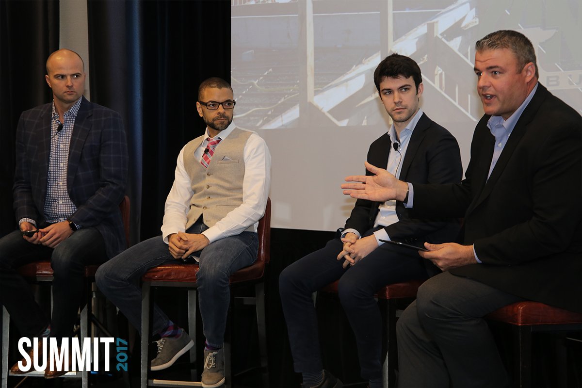 builtworlds's tweet photo. .@KevinBredeson introducing our Next Generation of AEC Leaders panel, featuring: @AnvilBuilders @EngageCivil, @IrisVR_Inc. #BWS17 https://t.co/OFTuVJ9ifo