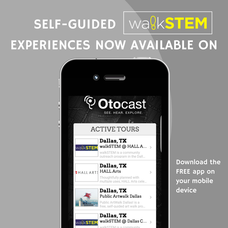 talkingSTEM's tweet photo. You can now do your own #walkSTEM on the #Otocast app! #talkSTEM #STEM https://t.co/dS10mJInpB