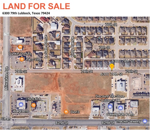 EgenbacherCP's tweet photo. -3.47 AC for Sale
-Ready for Immediate Development
-Quick access to Marsha Sharp FWY & Loop 289
https://t.co/CpIh0kWb6Z #CRE #TXCRE #Lubbock https://t.co/ecL020T7bT