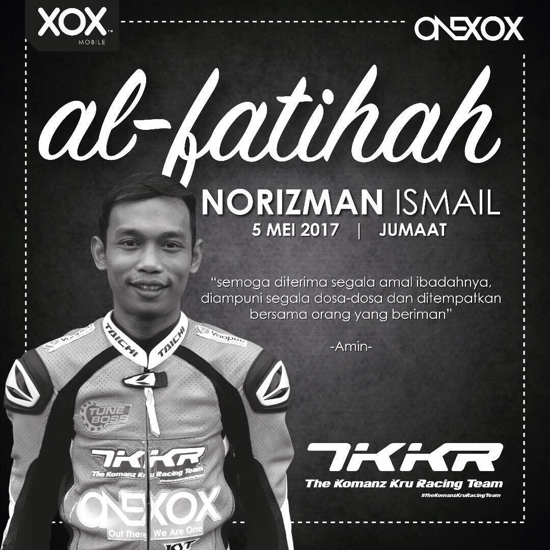n9Jangx's tweet photo. Sendayan- pelumba senior Kejohanan Petronas AAM Malaysian Cubprix, Norizman Ismail telah kembali ke rahmatullah.
credit #RTN9 https://t.co/DyT8XFpxsz