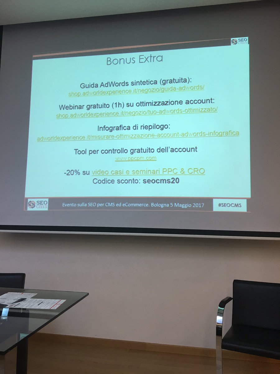 Bonus extra by <a href="/Gianps/">Gianpaolo Lorusso</a> #Adwords #SEOcms