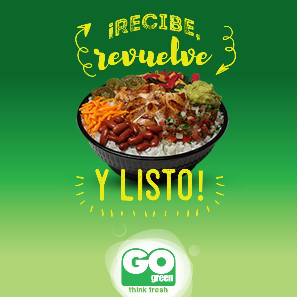 GoGreen_Col's tweet image. Los viernes la fiesta se prende con uno de nuestros tazones ¿vienes por un Thai-ger, Chips Potle o Rice a Go Go?.