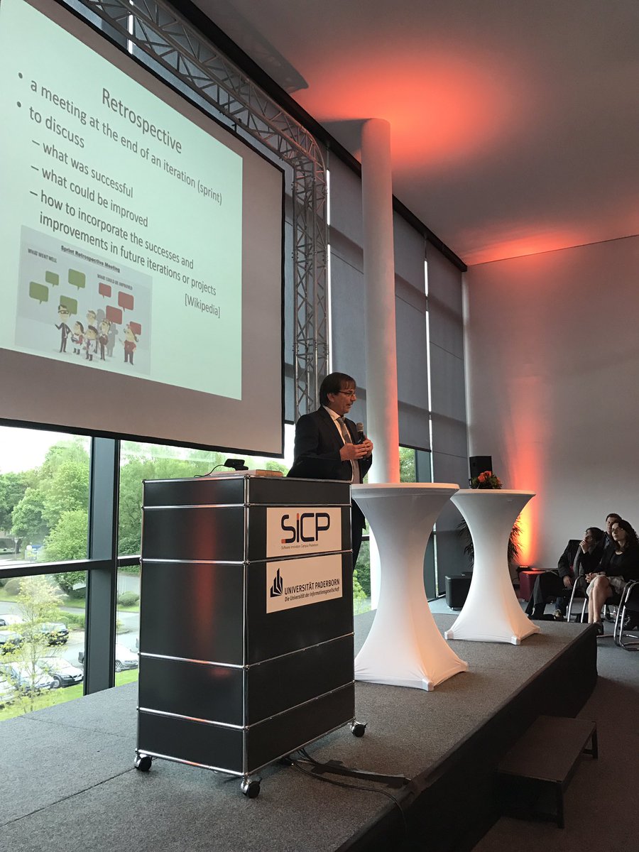 SICPaderborn's tweet image. Gregor Engels: #Retrospektive für einen Sprint über 20 Jahre 😉 #mst20