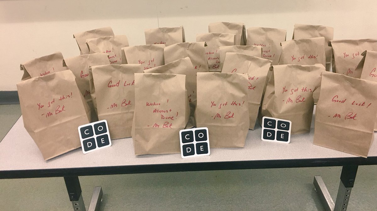 Goodie bags for our AP CSP RAMS.