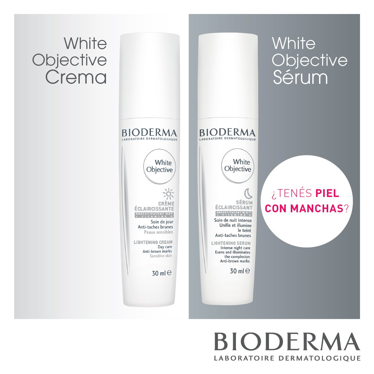 BiodermaArg's tweet photo. Hoy, te presentamos los tratamientos ☀ y 🌙 para aclarar y prevenir las manchas. https://t.co/2cBWZuEt6p
