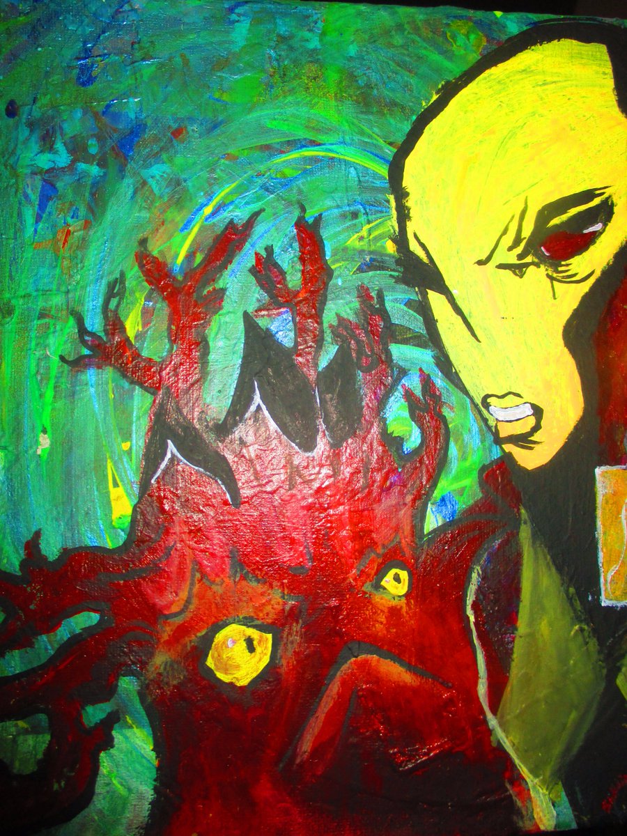 InfinitDesign3r's tweet image. New Paintings! #Art - #Alien #Weirdness