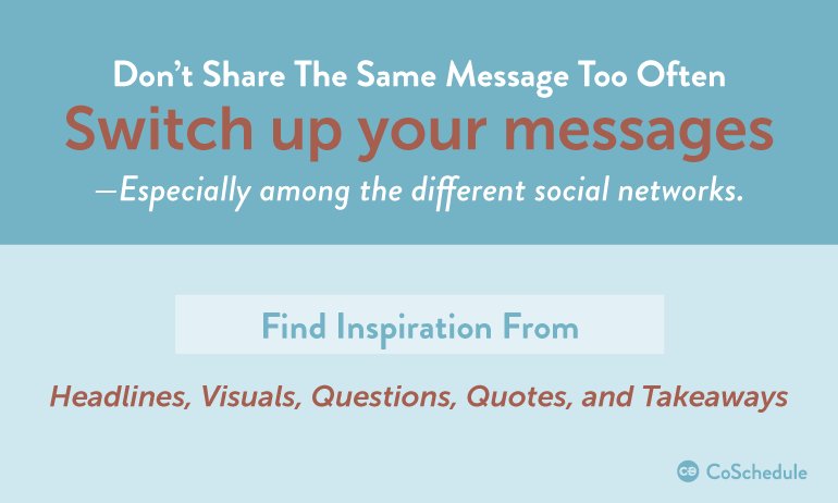 Get inspiration for #SocialMedia messages from headlines, visuals, questions, quotes, and takeaways. cos.sc/2oQUkOf