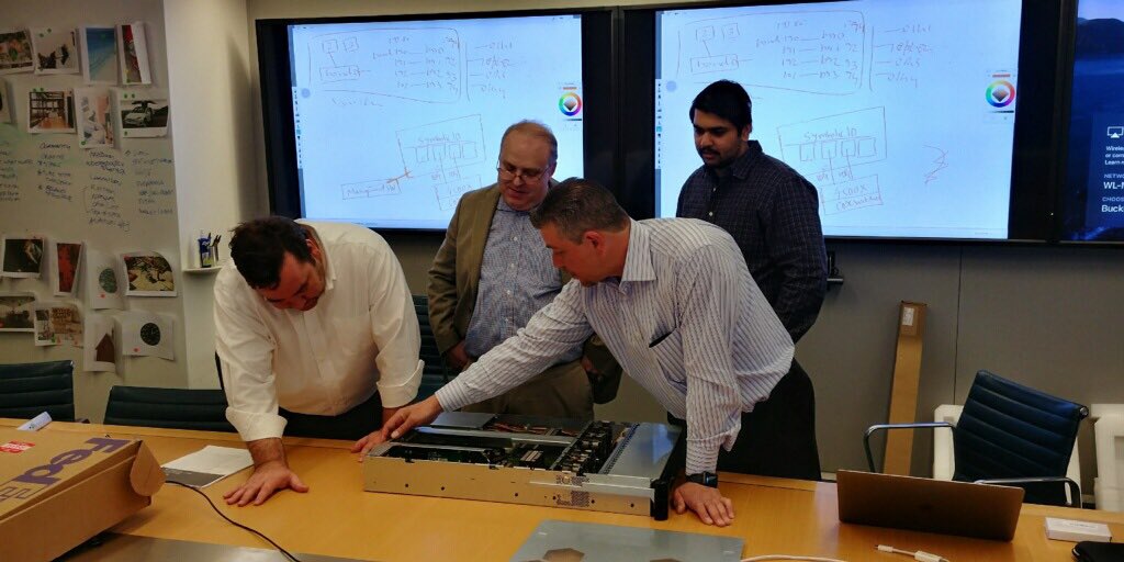 SymbolicIO's tweet photo. SIO founder &amp; CEO explains all of the components of the GA IRIS i1 platform (#000001) to SIO's first customer. Fastest platform in their DC https://t.co/Su7NAJVFLI