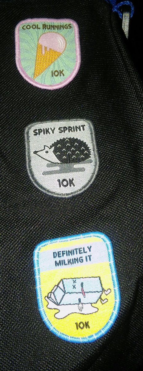 NicolaBarnett74's tweet photo. @StrideBadge finally got round to sewing my badges on in time to use my bag for my hard race on Sunday. #BluebellTrail https://t.co/p1sBi7uCcq