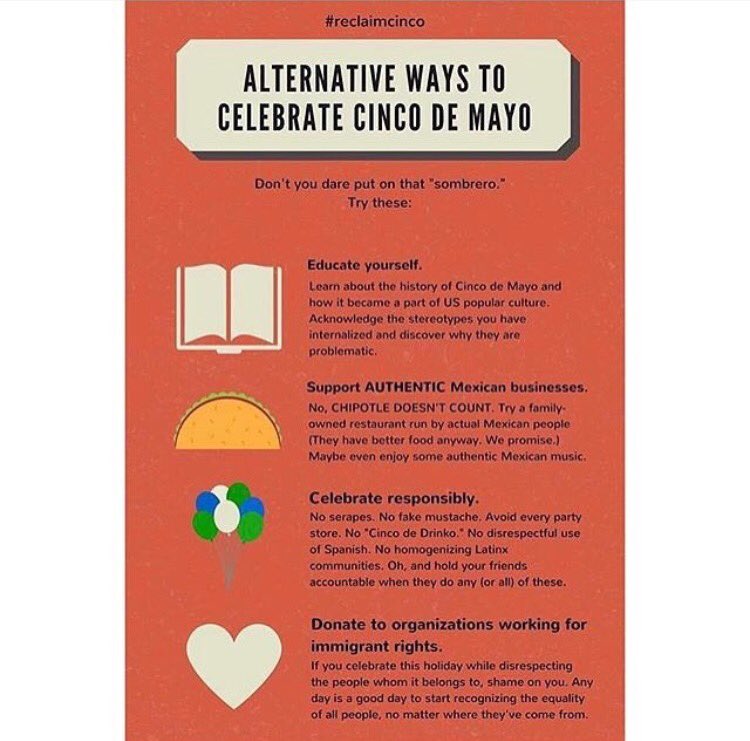 MujeresdelSol's tweet photo. Tips for your holiday spirit 🇲🇽✊🏾
#cincodemayo https://t.co/EHPCiqypbt