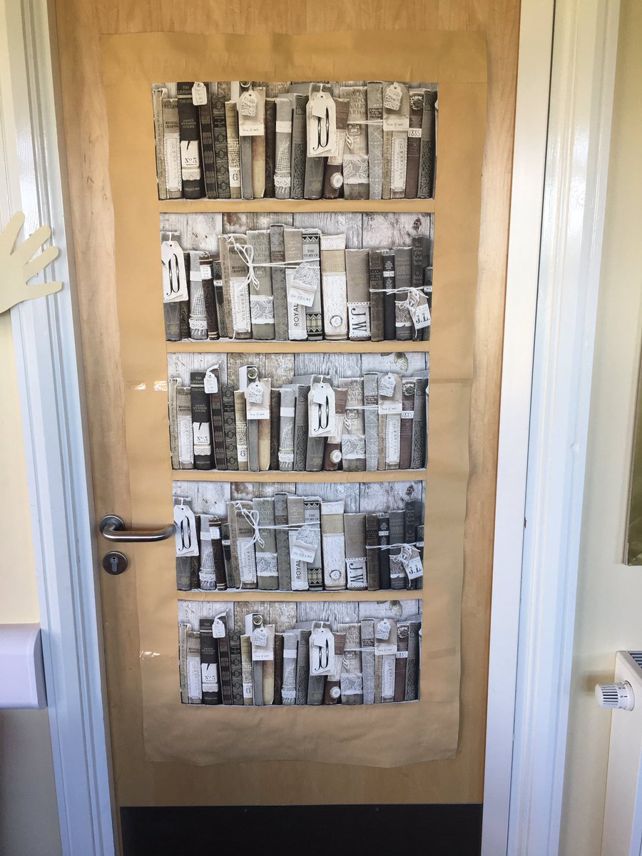 MrHeadPrimary's tweet photo. I've a very clever ta who has updated our Anne Frank secret Anne's entrance to our classroom. https://t.co/oHUhfVSK5x