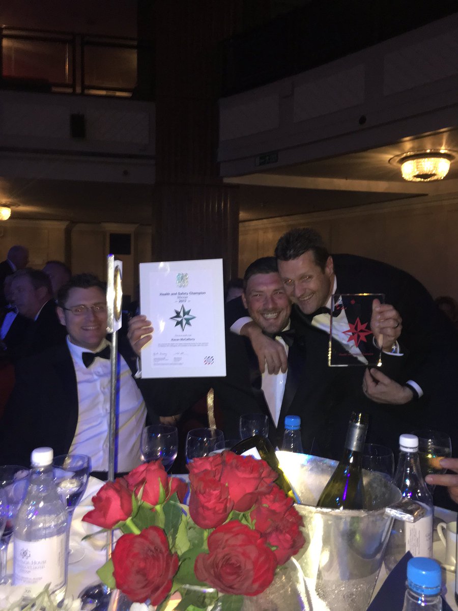 walkerltd's tweet photo. Congratulations Kieren!! You did it!! We're so proud of you #intsafetyawards 🍾🍷🎉 https://t.co/KfAKr7WFPA