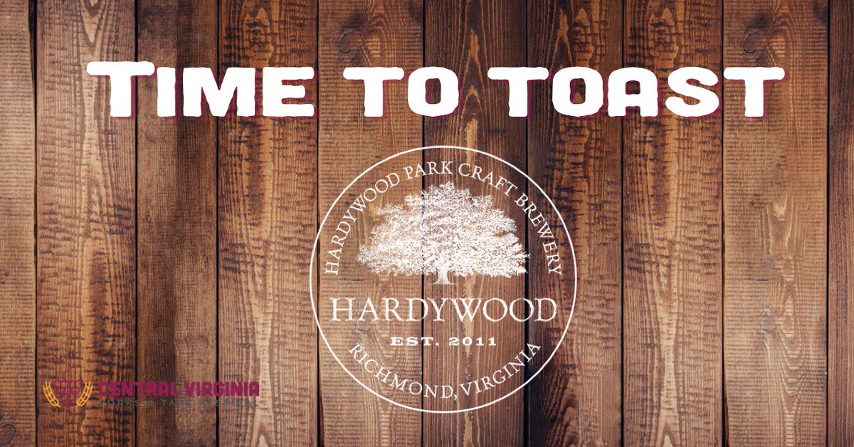 Toast <a href="/Hardywood/">Hardywood Brewery</a>  Tent 7 <a href="/CorksAndTapsRVA/">Corks and Taps Fest</a>  Saturday Noon-6 online tickets bit.ly/2mZAdHS #vawine too