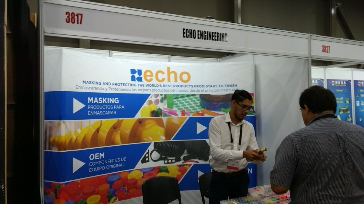 AMAS_MX's tweet photo. #AMAS Visitando el stand de nuestro asociado @echosupply en #Coatech #Fabtech https://t.co/1Rj0bddbqK