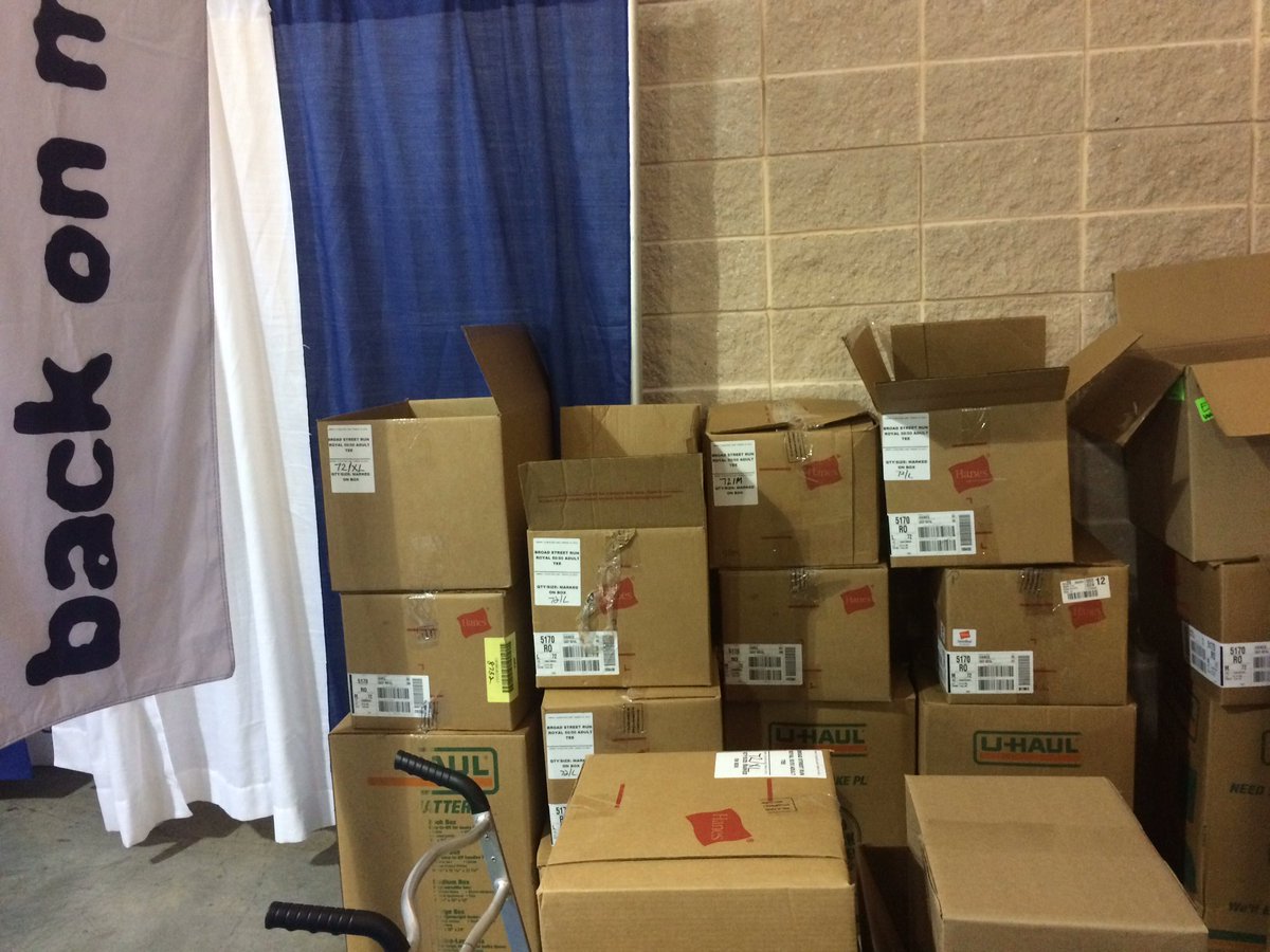 Catsleigh's tweet image. 14 boxes of shoes and climbing! Thank you to all the @IBXRun10 runners that are donating your old shoes to support @BoMFPhilly!