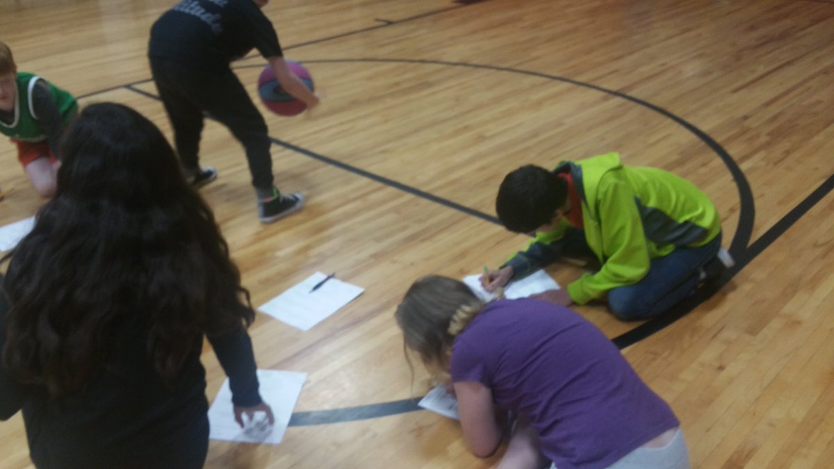 MelissaLeedy's tweet photo. 5th graders on the move with Math @eceswarriors! #MathMarathon https://t.co/8T9mClatFl
