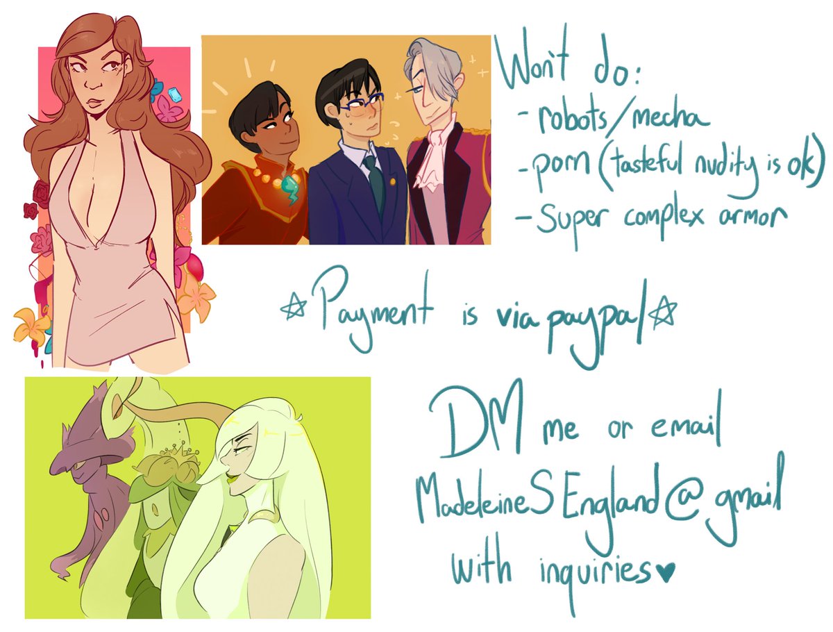 what's up party people it's commission time
(RTs are appreciated?) 