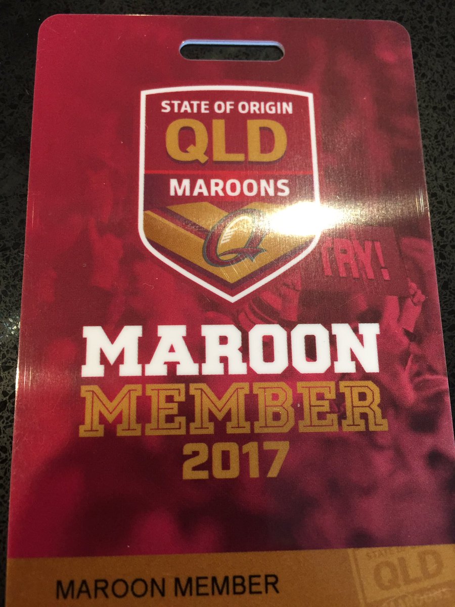 GarryJGray's tweet photo. Woohoo our @QLDmaroons memberships arrived! Counting the days to Game 1. #stateofstrength #qlder #maroons #victorywillbeours https://t.co/yqnzsj980A