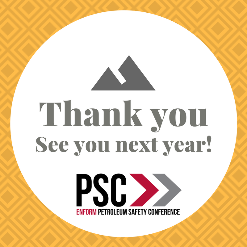 EnformSafety's tweet photo. THANK YOU to all of our delegates, exhibitors &amp; speakers at #2017PSC! We hope you enjoyed the Conference &amp; we'll see you next year! https://t.co/fBrgypLeQZ