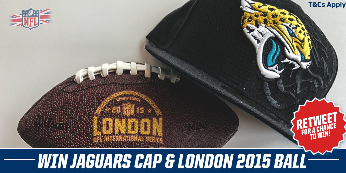 #WIN this Jaguars cap &amp; mini commemorative football from our games in 2015!
RT for you chance of winning.

T&amp;Cs: on.nfl.com/VIZBLK