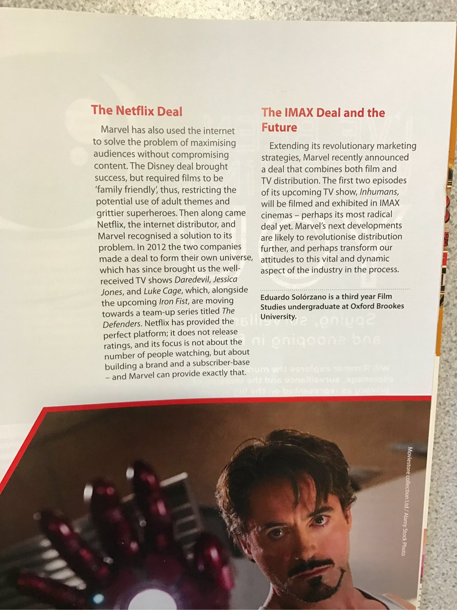 gary_rose's tweet photo. Here's the film distribution reading for #ASFilmStudies #F631. @Marvel might not know where Durham is but they know how to distribute films. https://t.co/dW9BpAGfFC