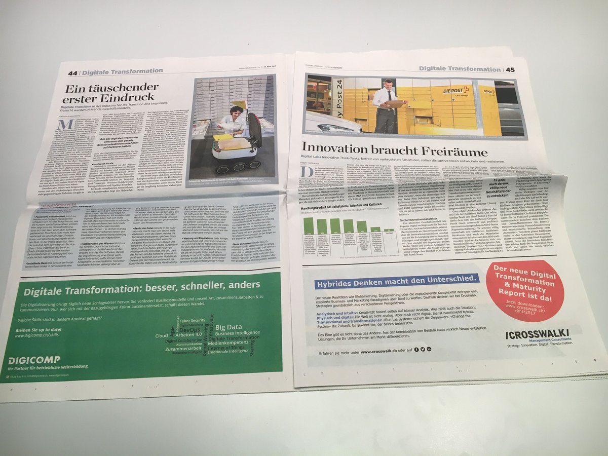 #digitaltransformation: Habt ihr unsere Anzeige im Special der HZ gesehen? Jetzt nicht verpassen und den aktuellen DMT-Report downloaden!