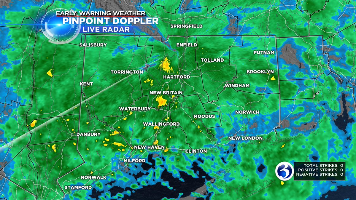 ct's only live radar continues tracking steady rain, heavy at times