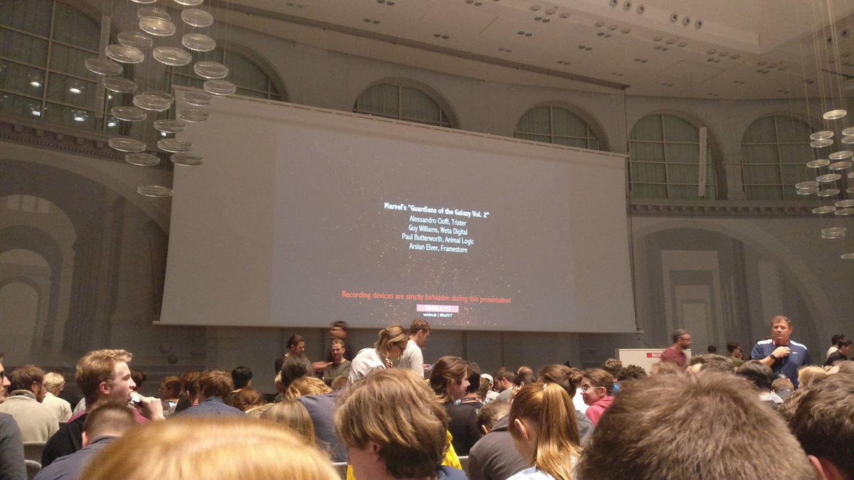 staticvfx's tweet photo. Day 4 #FMX2017 Best presentation saved for last!!!!!#GUARDIANSOFTHEGALAXY2 @wetafx @AnimalLogic @Framestore #Trixter https://t.co/sIfLs71e9g