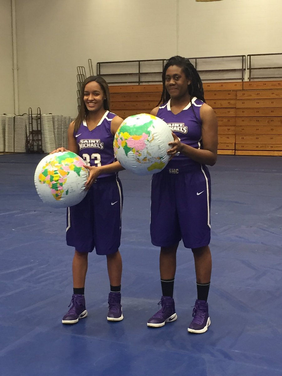 SMC_wbb's tweet photo. Outtakes from today's photo shoot with Tomi and Indi. Check them out this summer in Saint Michael's College Magazine!! #TomIndi https://t.co/D9e6OrmkoJ