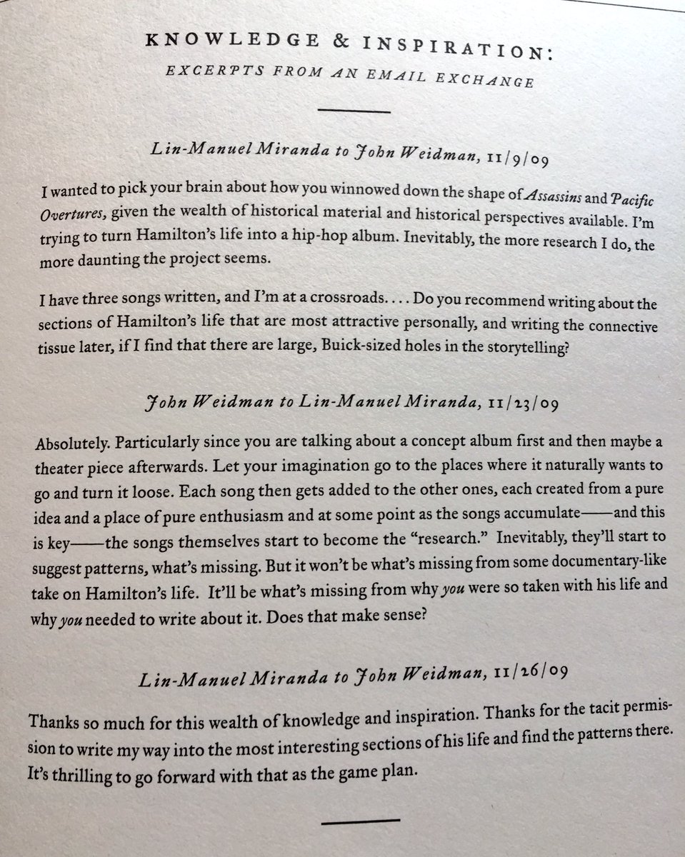 Lin_Manuel's tweet photo. Look to people who've been there before. Learn from them. https://t.co/VeXxThDt1F