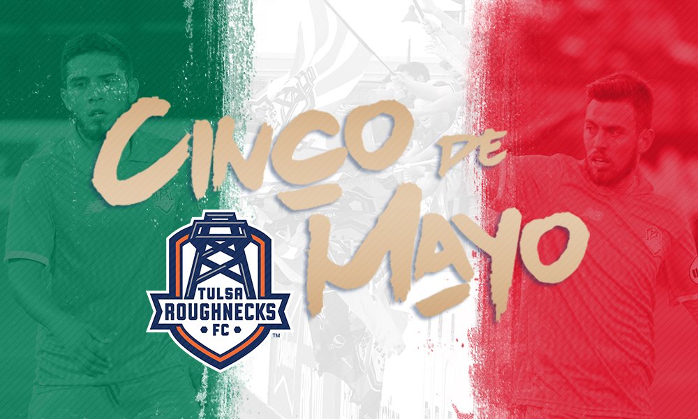 FCTulsa's tweet photo. Happy Cinco de Mayo! Roughnecks are on the road tonight against the Switchbacks. #PlanToStand #RaiseYourGame https://t.co/tZsi1EK2pN