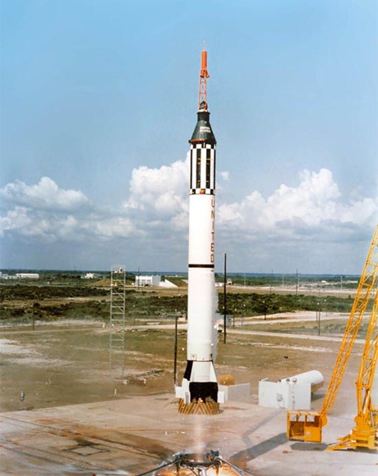 kennethmjohnson's tweet photo. #FF @NASA @AstronautAbby @NASAhistory @NASAJPL @NASA_Langley @NASA_Johnson @NASAKennedy @NASAArmstrong 1961 Alan Shepard lifts in Freedom 7. https://t.co/vdeUUEoB9Y