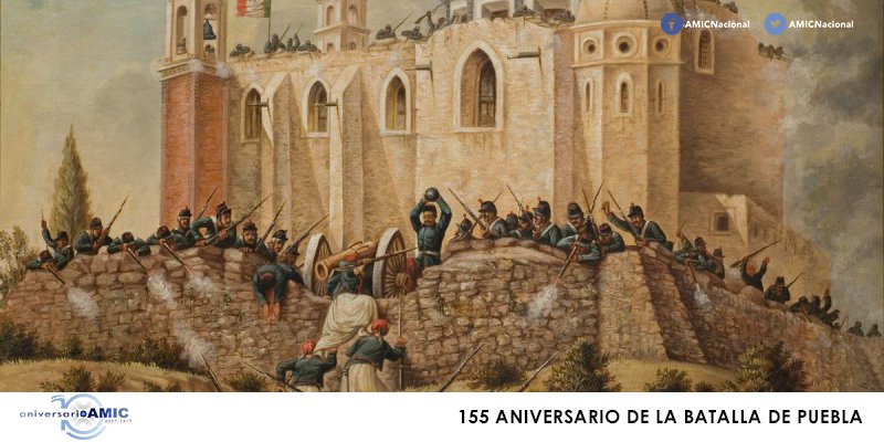 Hoy #5demayo conmemoramos 155 años de la Batalla de Puebla, bajo el mando de Ignacio Zaragoza durante la segunda intervención francesa