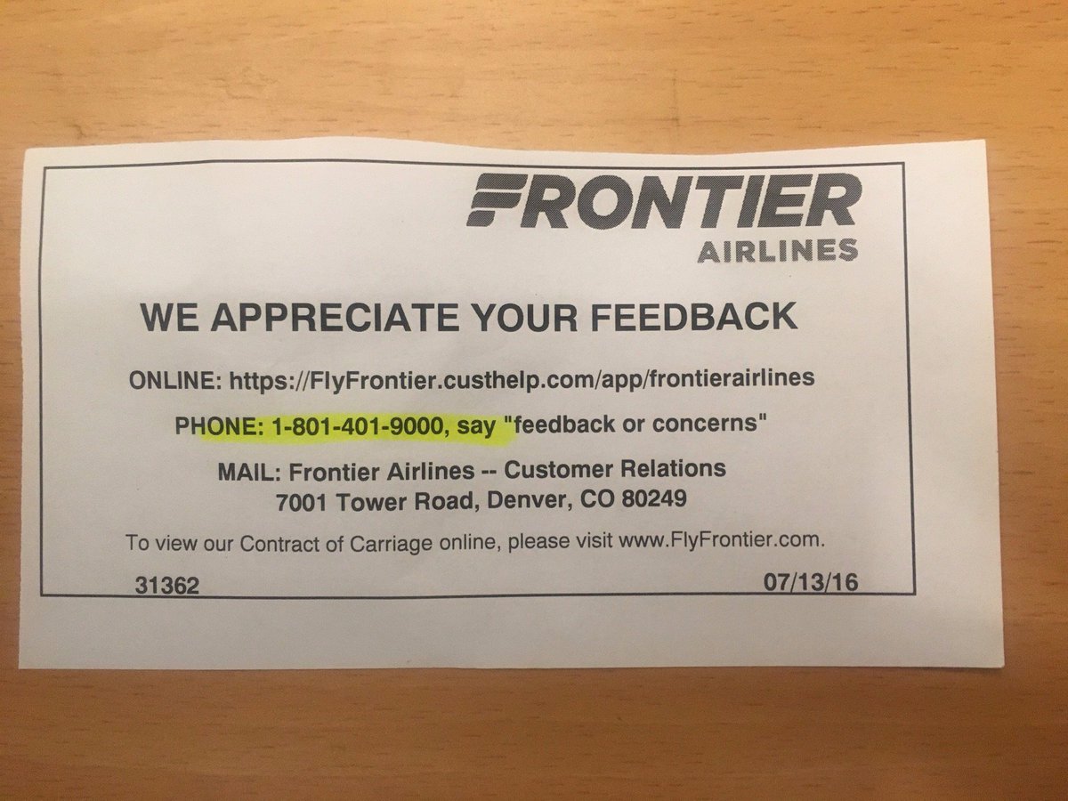 SeytheMcCoy's tweet photo. @FlyFrontier I was told to contact your CS dept for refund because I didn't have a carry on bag. Was told that agents didn't note acct 😐 https://t.co/Y2JZGFoDKc