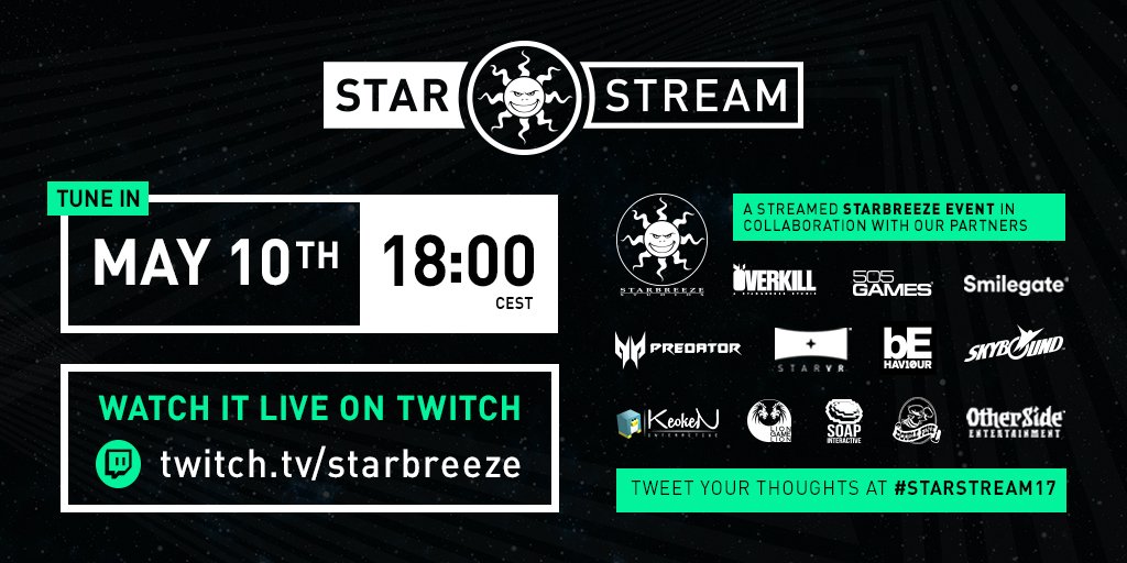 Starbreeze invites you to an exclusive live-streamed event on Twitch.tv May 10! starbreeze.com/starstream/ #starstream17
